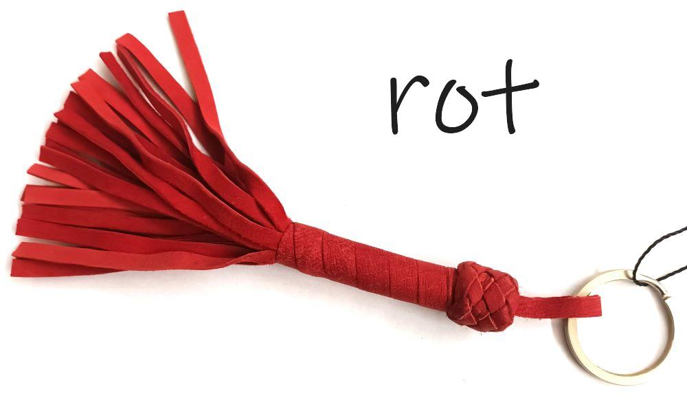 Flogger Schlüsselanhänger - rot