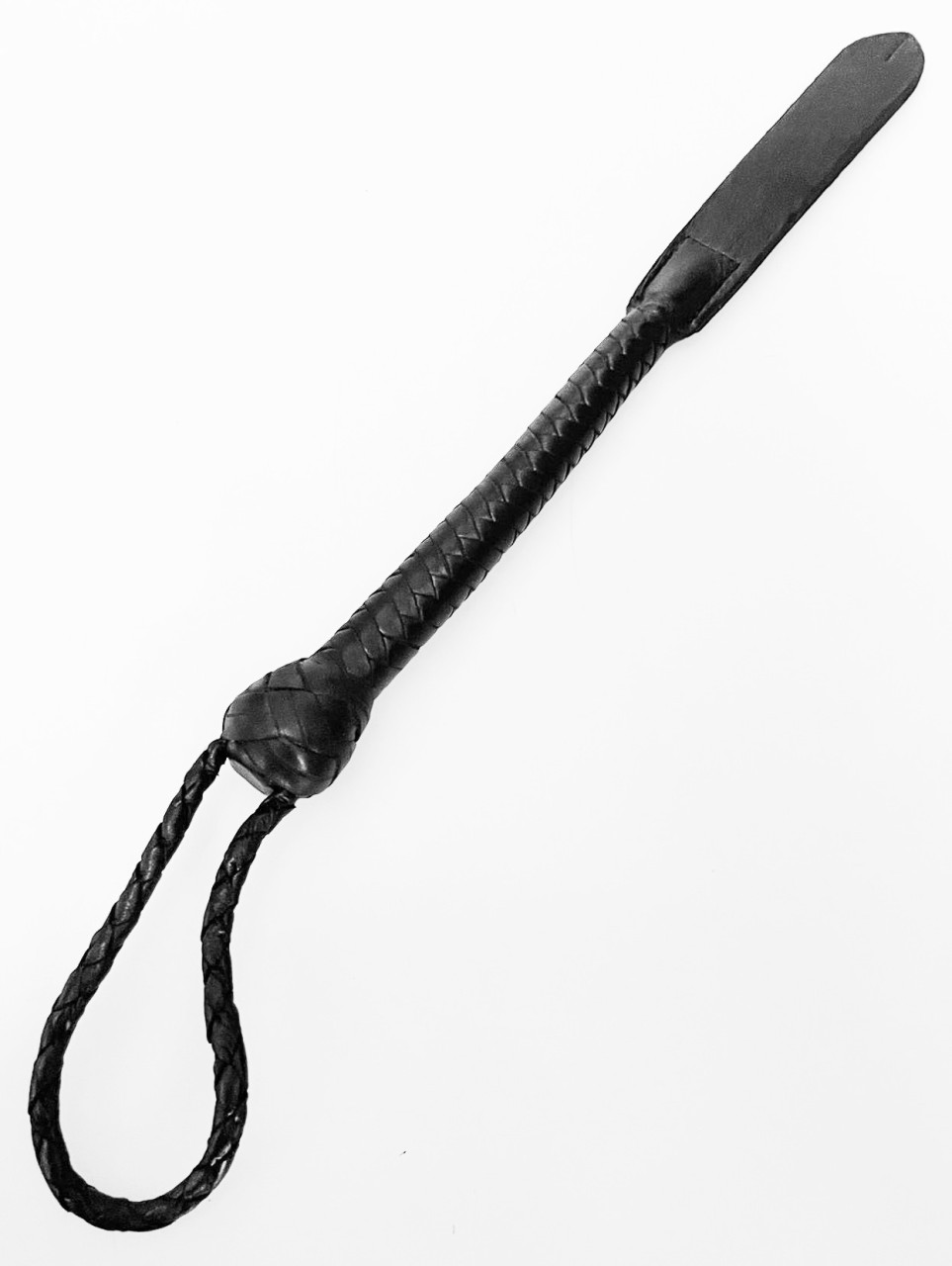 Kurzer Kantschu - Hochwertige Lederpeitsche mit Klatsche